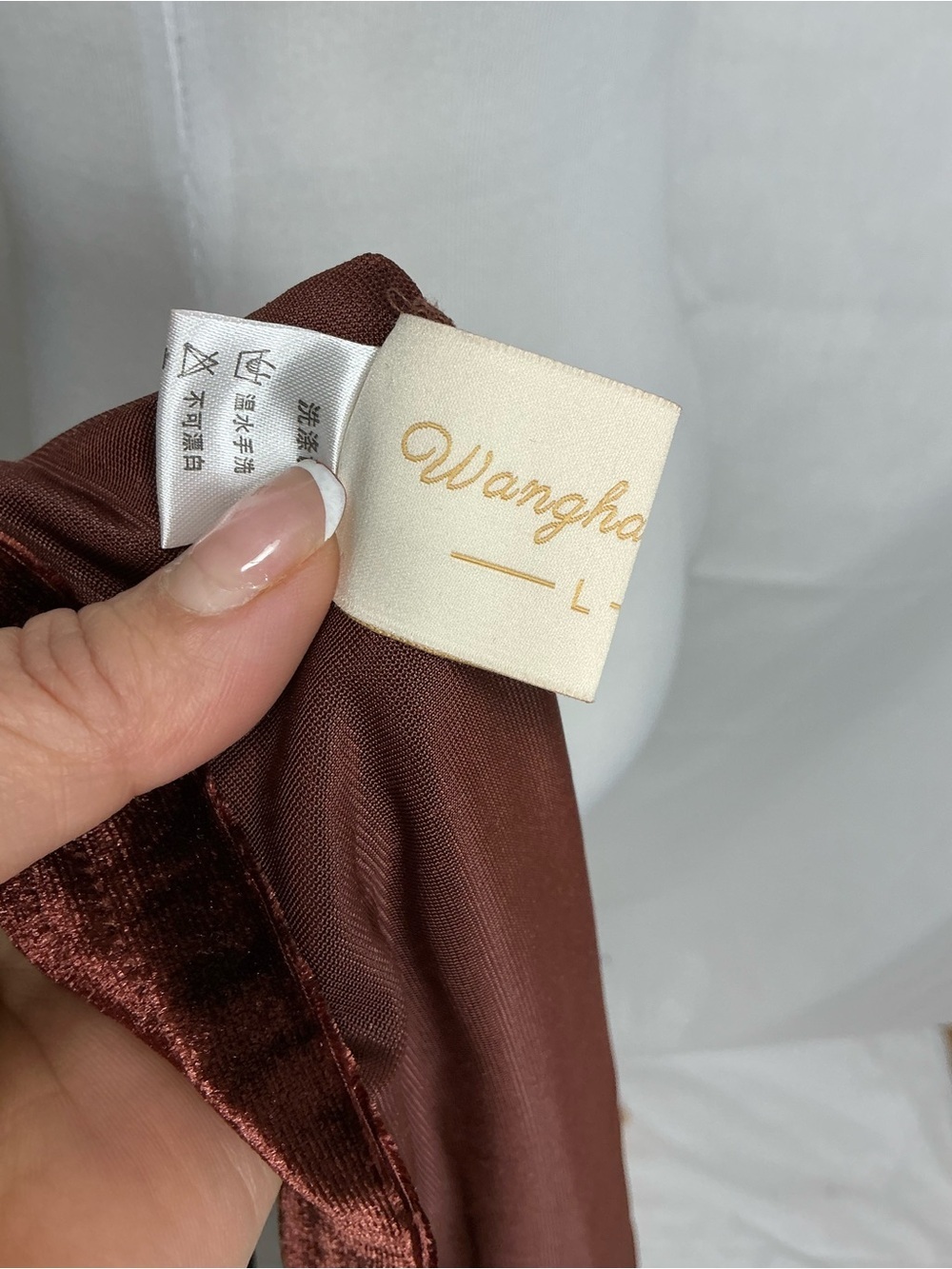 2202 - Ruched Velvet Peplum Maxi Dress in Deep Chocolate - Picture 8 of 12